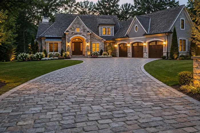 Cobblestone Driveway Installation