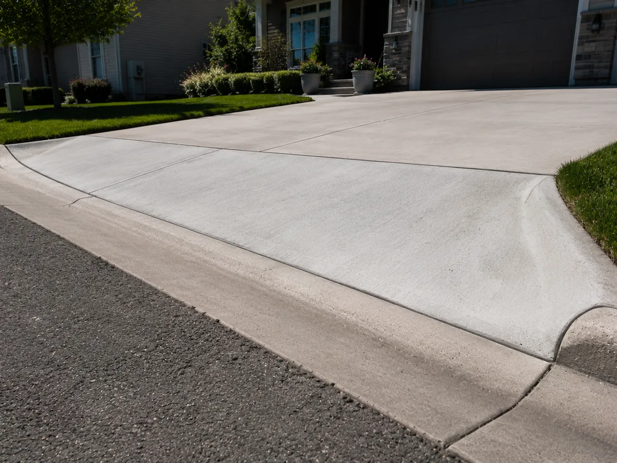 Driveway Apron Installation detail photo