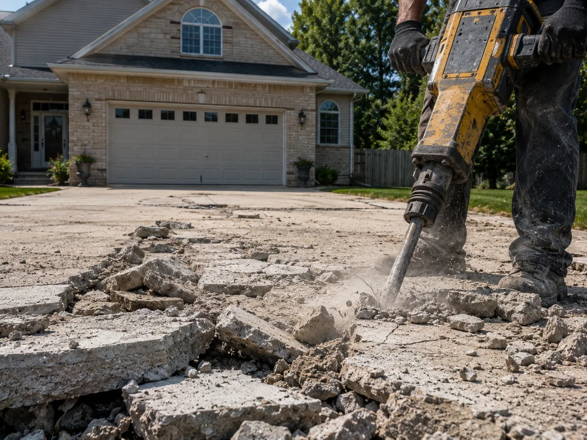 Driveway Demolition & Removal detail photo