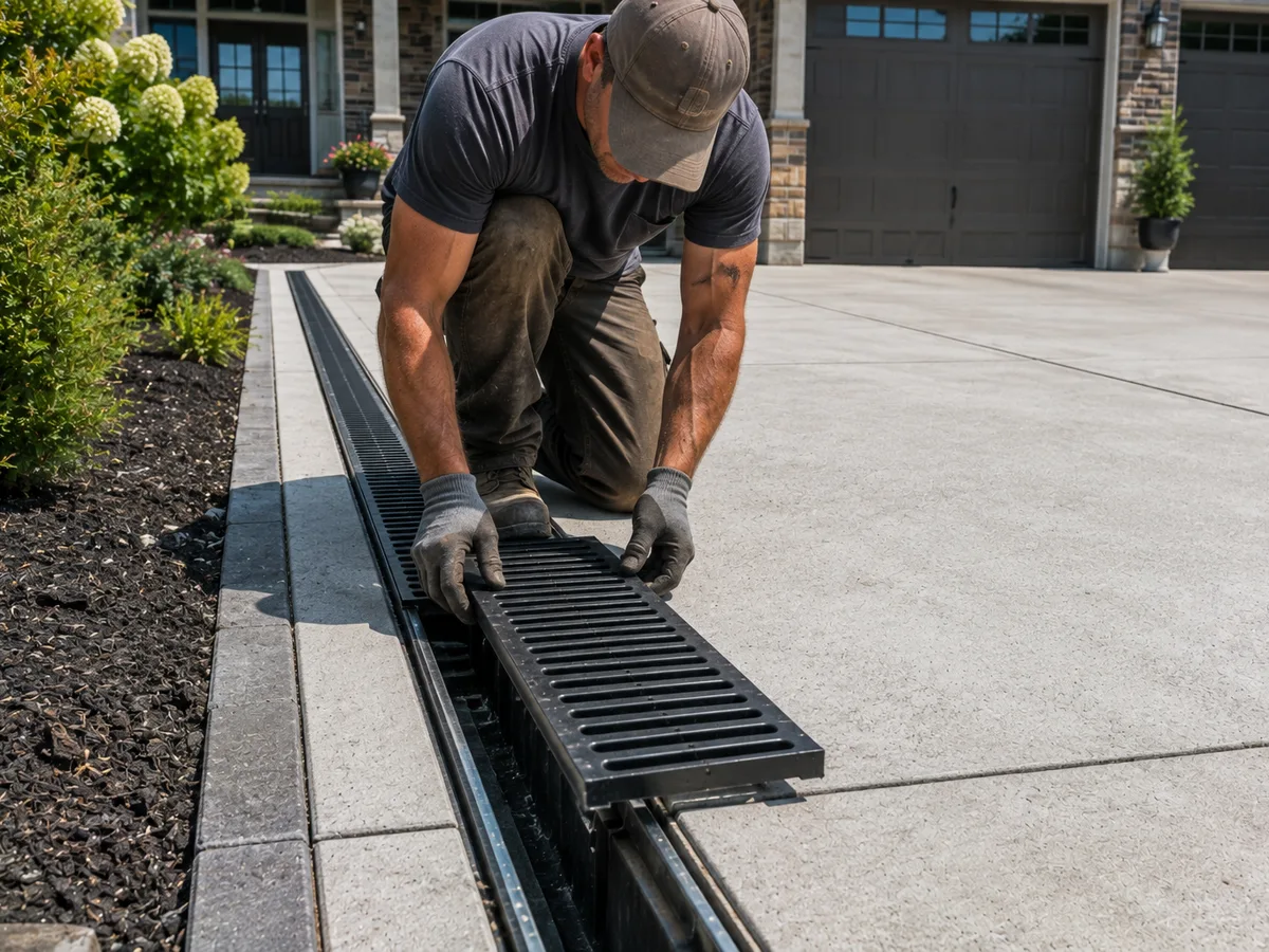 Driveway Drainage Installation detail photo